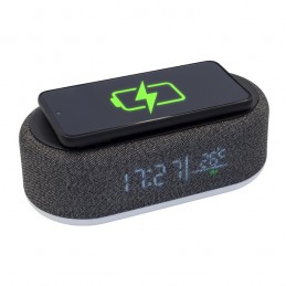 RICHI clock with wireless charger and light, black - R22124.02