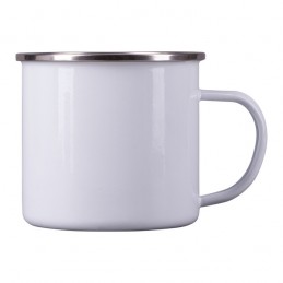 ODIS 500 ml enamel mug with sublimation coating, white - R08200.06