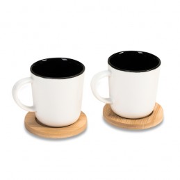 KERALA set of 2 ceramic mugs, white - R85312.06