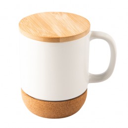 GIULIO 400 ml ceramic mug with sublimation coating, white - R85317.06