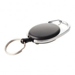 SKIKEEP ski-pass with carabiner, black - R08002.02