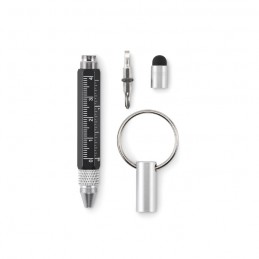 TWEN, Breloc cu pix multifunctional, Negru - MO2529-03