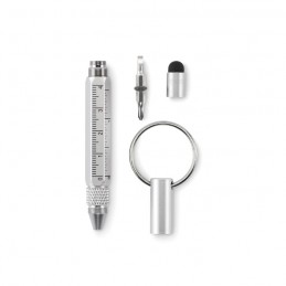 TWEN, Breloc cu pix multifunctional, Argint Mat - MO2529-16