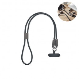 SHAKA, 60W Lanyard suport pentru telefon, Negru - MO2585-03