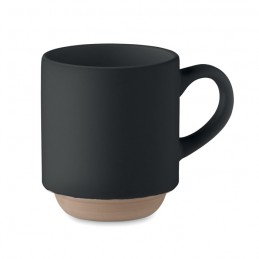 CERACK, Cană ceramică stivuibilă 170 ml, Negru - MO2493-03