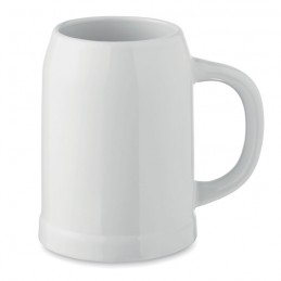 SUBLIER, HALBA Cană de bere sublimată 500 ml, Alb - MO2406-06