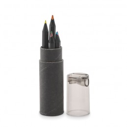 NEGRO, 6 creioane de colorat negre, Negru - MO2468-03