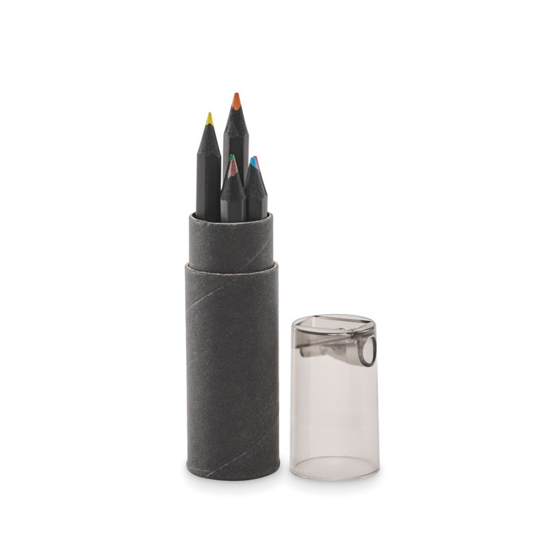 NEGRO, 6 creioane de colorat negre, Negru - MO2468-03 NEGRO, 6 creioane de colorat negre, Negru - MO2468-03