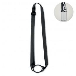 LANCUP, Lanyard cu suport pentru pahar 6cm, Negru - MO2582-03