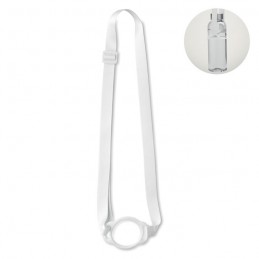 LANCUP, Lanyard cu suport pentru pahar 6cm, Alb - MO2582-06