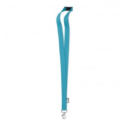 LANY RPET, Lanyard din RPET cu carabină, Turcoaz - MO6100-12