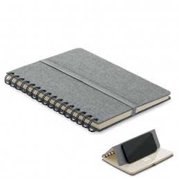 STRATA, Notebook A5 cu suport pentru telef, Gri - MO2522-07