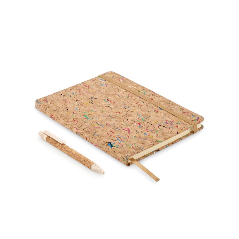 CORNOTA, Notebook A5 din plută colorată, Bej - MO2414-13 CORNOTA, Notebook A5 din plută colorată, Bej - MO2414-13