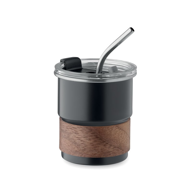 MATE, Pahar cu un singur perete 260 ml, Negru - MO2423-03 MATE, Pahar cu un singur perete 260 ml, Negru - MO2423-03