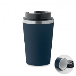 BLERM, Pahar cu interior ceramic 350 ml, Albastru Marin Francez - MO2572-85