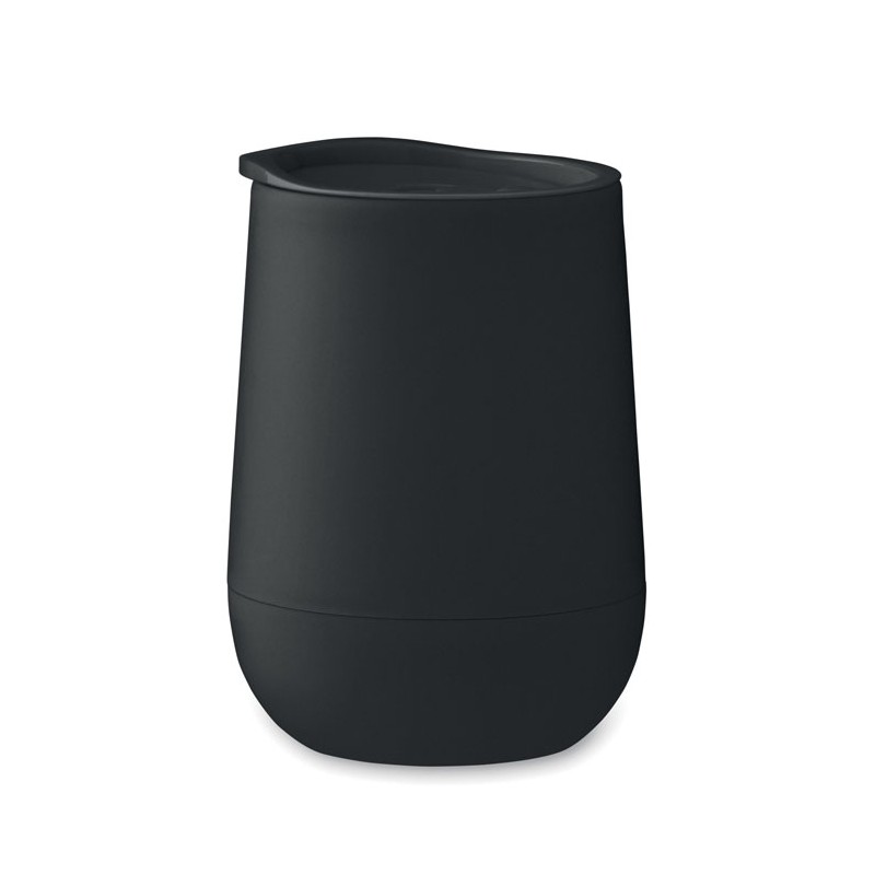 GO, Pahar termo cu perete dublu din PP, Negru - MO2444-03