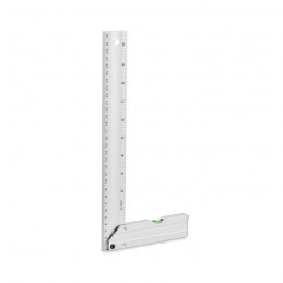 MEJURE, Riglă de nivel din aluminiu 30 cm, Argintiu - MO2480-14