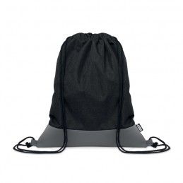 LIBAG, Rucsac cu șnur în 2 tonuri RPET PU, Negru - MO2527-03