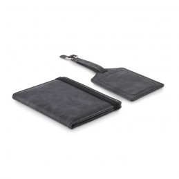 JETTAG, Set pașaport și etichetă pentru ba, Gri Piatră - MO2535-15