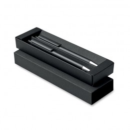ORWELL, Set de stilouri din aluminiu recic, Negru - MO2567-03