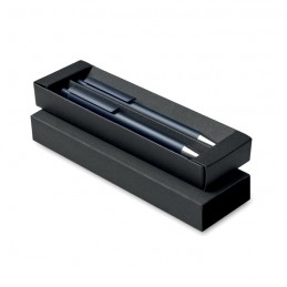 ORWELL, Set de stilouri din aluminiu recic, Albastru Marin Francez - MO2567-85