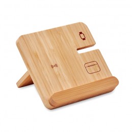 BOOGAR, Încărcător wireless 3 în 1 15W, Lemn - MO2458-40