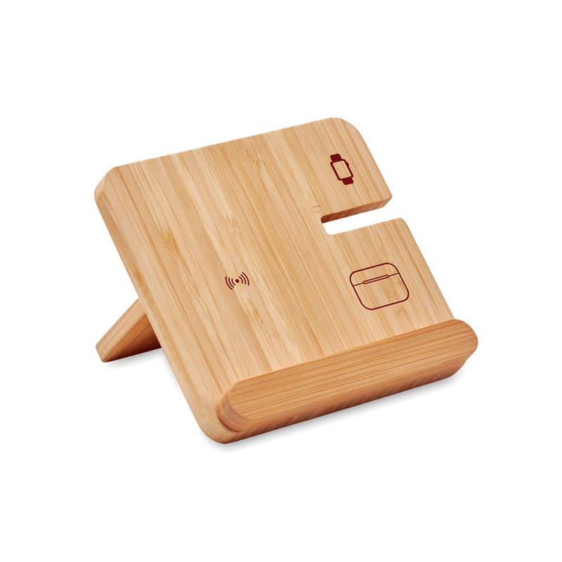 BOOGAR, Încărcător wireless 3 în 1 15W, Lemn - MO2458-40 BOOGAR, Încărcător wireless 3 în 1 15W, Lemn - MO2458-40