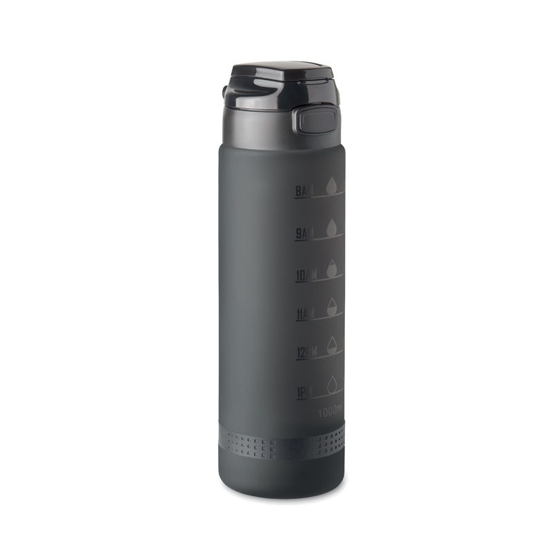 LEVEL, Sticlă de apă sport RPET 1L, Negru - MO2409-03