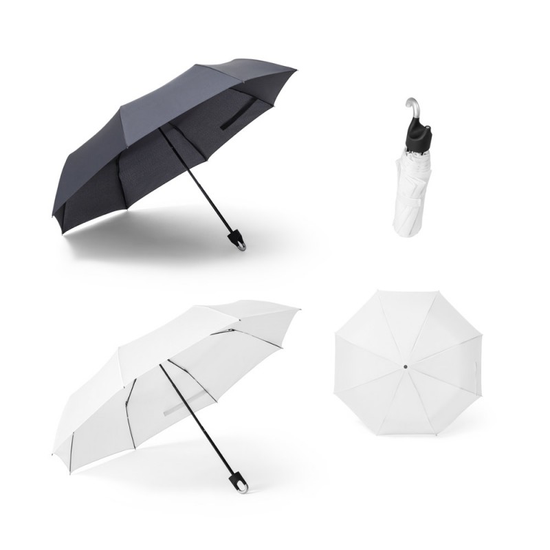 AARON. 21” umbrelă pliabilă în 190T pongee, Alb - 99092-106 AARON. 21” umbrelă pliabilă în 190T pongee, Alb - 99092-106