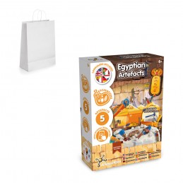 Ancient Egypt Excavation Kit II. Joc educațional furnizat cu o pungă cadou din hârtie kraft (90 g/m²), Alb - 35852-106