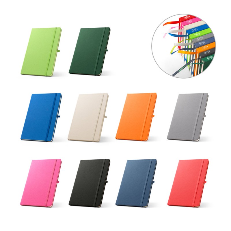 ANNE. Blocnotes A5 din poliester reciclat (100% rPET) cu pagini liniate, Albastru Royal - 93297-114 ANNE. Blocnotes A5 din poliester reciclat (100% rPET) cu pagini liniate, Albastru Royal - 93297-114