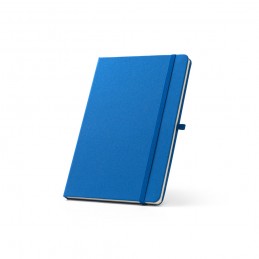 ANNE. Blocnotes A5 din poliester reciclat (100% rPET) cu pagini liniate, Albastru Royal - 93297-114