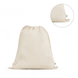 BELIZE. Sacoșă rucsac 100% bumbac organic (140 g/m²), Natural deschis - 92527-150