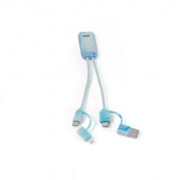 BERNERS. Cablu USB super rapid 6 în 1 în Pet reciclat (100% rPET), Asortat - 97191-100
