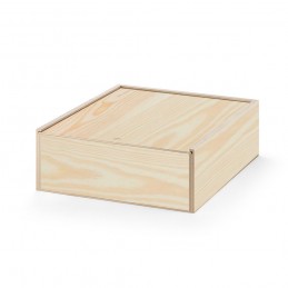 BOXIE WOOD L. Cutie de lemn, Natural inchis - 94942-170