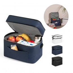 CANCUN LARGE. Geantă termică din poliester 600D, reciclat, cu curea reglabilă, Negru - 92395-103