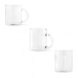 CARMO. Cană din sticlă pentru sublimare 350 mL, Transparent - 94318-110