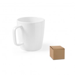 DHONI WHITE. Cană din ceramică de 450 ml, Alb - 94279-106