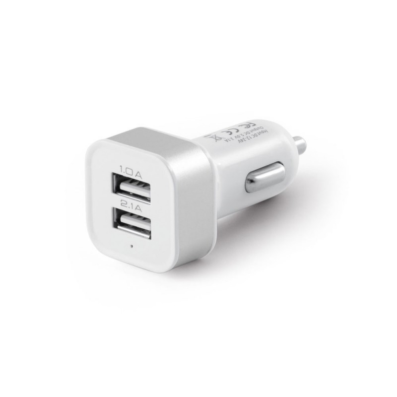 WATT. Adaptor auto USB 97155.06, Alb WATT. Adaptor auto USB 97155.06, Alb