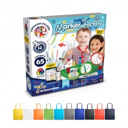 DIY Pen Factory Kit II. Joc educațional furnizat cu o pungă de cadou pliabilă 190T, Albastru Royal - 35809-114