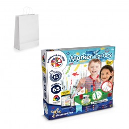 DIY Pen Factory Kit III. Joc educațional furnizat cu o pungă cadou din hârtie kraft (100 g/m²), Alb - 35810-106