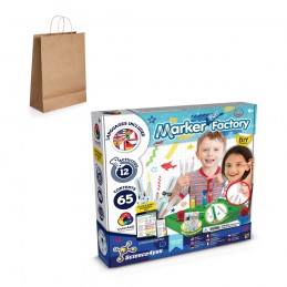 DIY Pen Factory Kit IV. Joc educațional furnizat cu o pungă cadou din hârtie kraft (115 g/m²), Natural - 35811-160