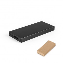 DOROTHY 10. Power bank 10'000 mAh din aluminiu reciclat (100% rAL), Negru - 97165-103