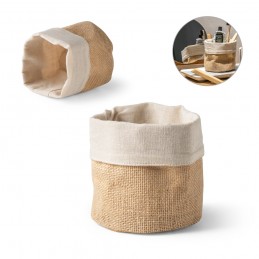 DUCASSE. Geantă multifuncțională din iută (260g/m²) și bumbac (120g/m²), Natural - 94574-160