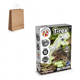 Fossil Excavation Kit III. Joc educațional furnizat cu o pungă cadou din hârtie kraft (115 g/m²), Natural - 35820-160