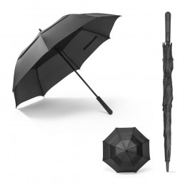 GAVIN. 27'5” umbrelă în 190T pongee cu deschidere automată, Negru - 99091-103