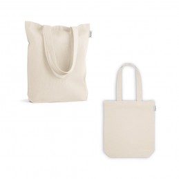 GIRONA. Sacoșă din bumbac (50%), bumbac reciclat (30%) și poliester (20% rPET) (220 g/mp), Natural deschis - 92331-150