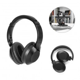 HENDRIX. Căști wireless pliabile cu o durată de viață a bateriei de 20 h în ABS reciclat (100% rABS), Negru - 97426-103