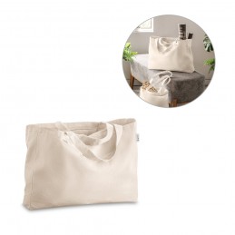 PARMA. Sacoșă din bumbac (50%), bumbac reciclat (30%) și poliester (20% rPET) (280 g/mp), Natural deschis - 92330-150