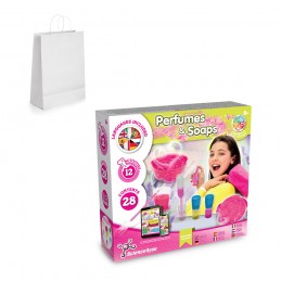 Perfume & Soap Factory Kit II. Joc educațional furnizat cu o pungă cadou din hârtie kraft (90 g/m²), Alb - 35843-106